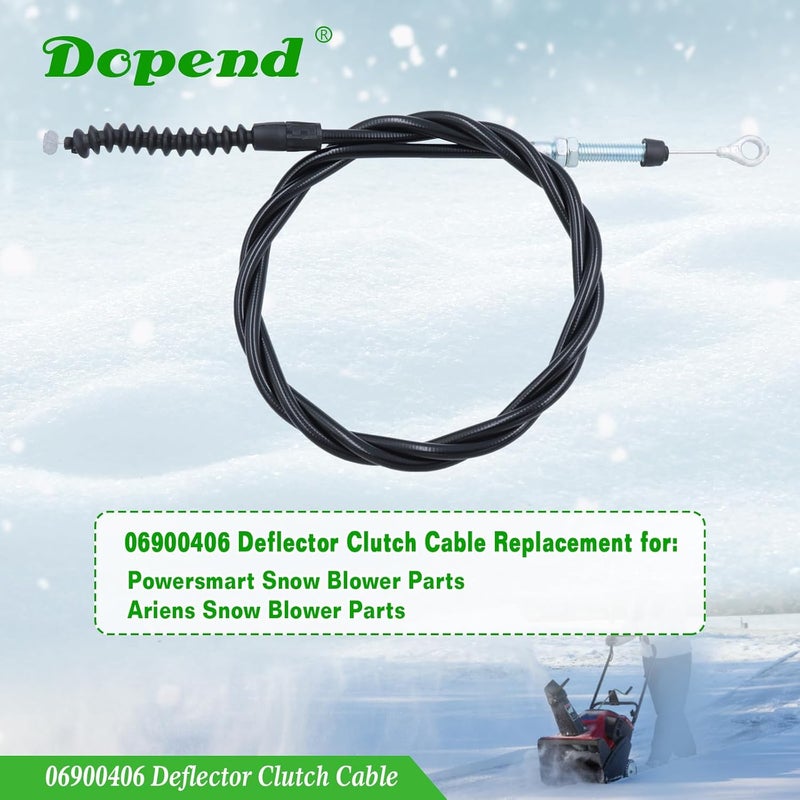 Dopend 06900406 Deflector Clutch Cable for Ariens Deluxe 24, 27, 28, 30, Ariens Pro 26, 28, 32, 36 Snowblowers, Replaces 06900406, 06900018 - Image 2